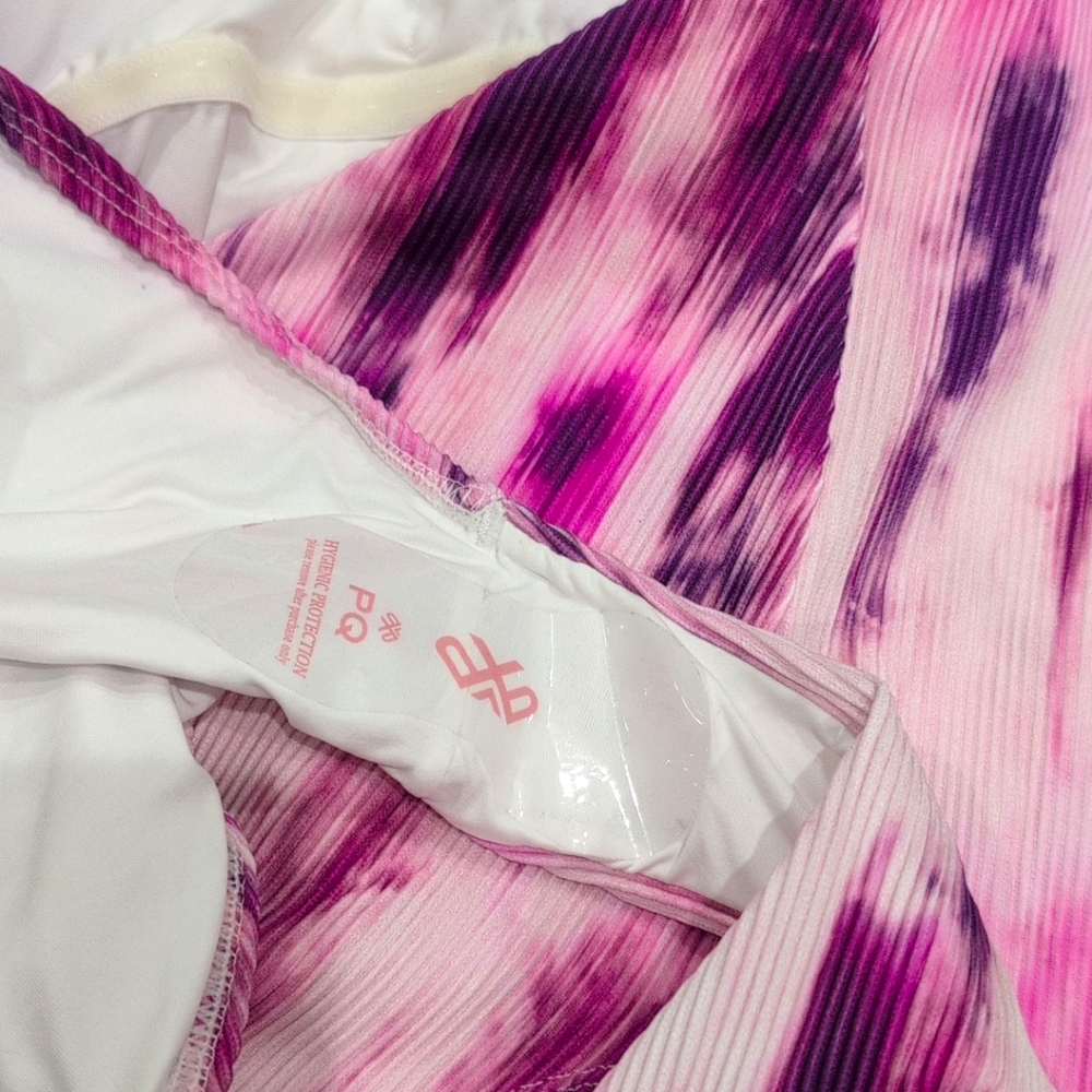 NWT PQ Swim Pink Tie Dye One Piece Swim Suit Medium - Picture 8 of 10